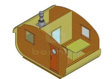 Баня-квадро-овалбочка «4х3»