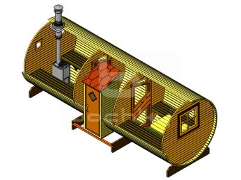 Баня-бочка «Эксклюзив»