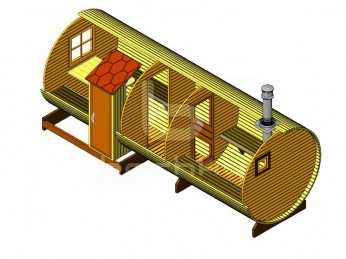 Баня-бочка «Эксклюзив-СВ»