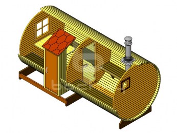 Баня-бочка «Мега-2-СВ»